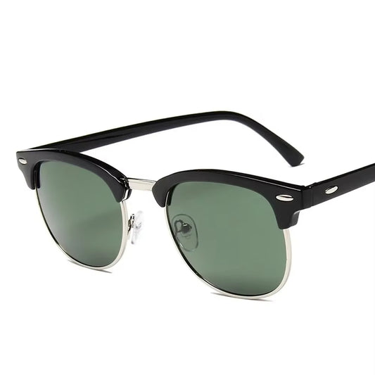 Klassiska Clubmaster Solglasögon – Unisex Retrolook med UV-skydd